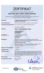 Konformitätszertifikat nach DIN EN 1090 vom TÜV Rheinland